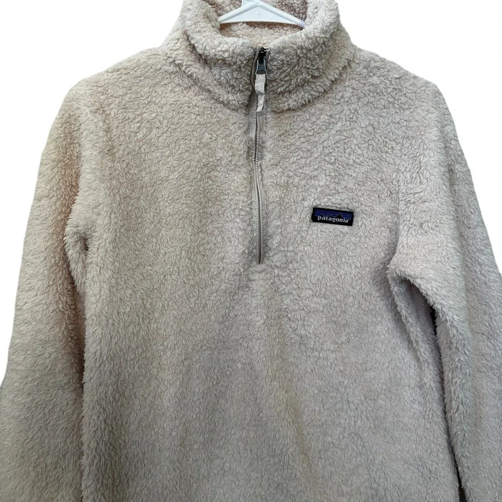 Patagonia Los Gatos Fleece Quarter Zip Women's Size Small Light Pink - Picture 1 of 7